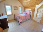 Upstairs bedroom with full sized bed 